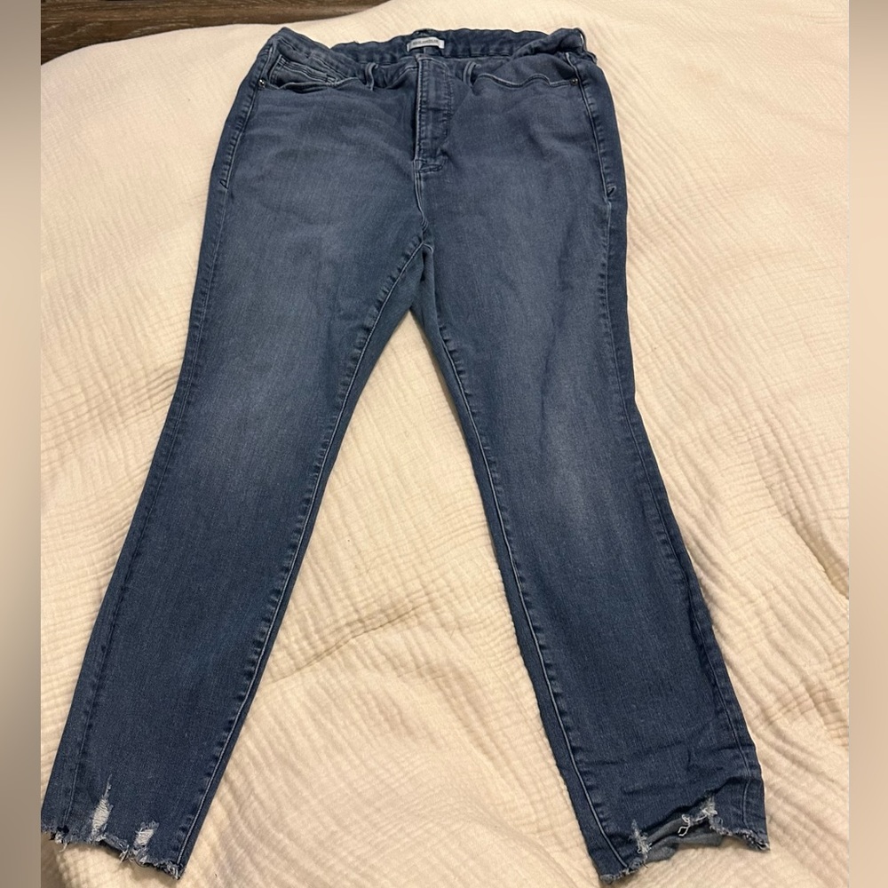 Good American Good Waist Jeans Size 20 Like New Full Length